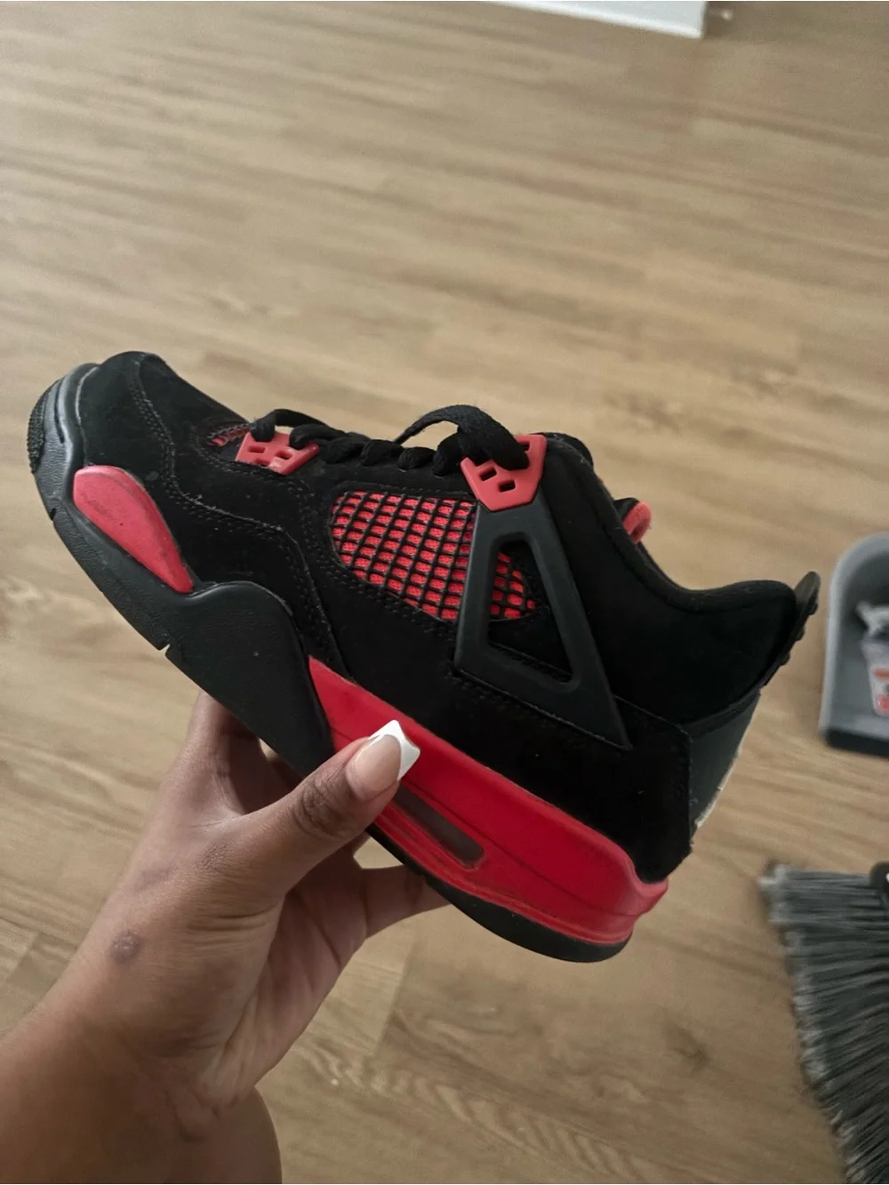 Black and Red Jordan’s